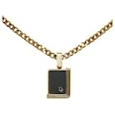 Dior Gold Black Plated Necklace in Very Good Condition - & Other Stories