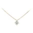 Star Jewelry Crossed Star Diamond Necklace in 18K Yellow Gold, 0.20ct Diamond - Ladies' Luxury in Great Condition - & Other Stories