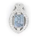 K18WG Sapphire Diamond Pendant 0.70ct S 0.20ct D in Great Condition - & Other Stories