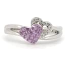 K18WG Pink Sapphire Diamond Ring Size 19 in Great Condition - & Other Stories