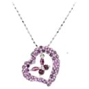 Pendentif en rubis et saphir rose K18WG 1,7 ct en excellent état - & Other Stories