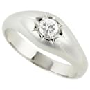 Single Diamond Ring with 0.26ct Diamond in Platinum - Size 15.5 For Men  in Excellent Condition - & Other Stories