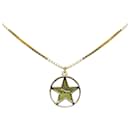 Collar con estrella de logo Dior chapado en oro en excelente estado - & Other Stories