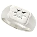 Bague en argent sterling toute neuve, Platine PT900 diamant 0.21ct Taille 18, Star Ladies Silver Sans marque Utilisé en excellent état - & Other Stories