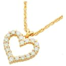 ROYAL ASSCHER Heart Necklace with Melee Diamond 0.55ct in 18K Yellow Gold for Women in Excellent Condition - & Other Stories