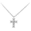 Vendome Aoyama Diamond Cross Necklace PT900/PT850 Platinum in Great Condition - & Other Stories