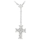 Vendome Aoyama Diamond Cross Necklace 0.23ct PT900/PT850 Platinum in Great Condition - & Other Stories