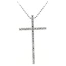 Collier Vandome Aoyama Cross Diamond 0.43ct en K18 Or blanc pour femme en excellent état - & Other Stories