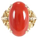 Bague en corail en or jaune K18 11,5 en excellent état - & Other Stories