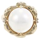 K18 Yellow Gold Ring with Mabe Pearl and Diamond in Excellent Condition - & Other Stories