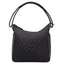 Gucci Leder GG Canvas Umhängetasche 0013766 in gutem Zustand