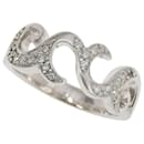 Anello Queen Platinum Pt950 con diamante Melee (0,15 ct), taglia 12, peso 8,0g per donne (usato) in ottime condizioni - & Other Stories