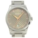 GUCCI G-Timeless Ladies' Quartz Battery Watch with Date, Stainless Steel, Brown in Great Condition - Gucci