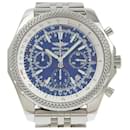 BREITLING Bentley Men's Automatic Chronograph Watch with Blue Dial, Model A25362, in Stainless Steel in Excellent Condition - Breitling