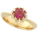 Bague Rubellite QAYTEN AMAZE avec 0.09ct Diamant de mêlée en K18 jaune or (size 13) pour femme - Occasion en excellent état - & Other Stories