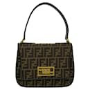 Fendi Zucca Mamma Bucket Canvas Schultertasche 36643 in ausgezeichnetem Zustand