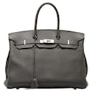 Hermes Birkin 35 Togo Handbag Gray in Very Good Condition - Hermès