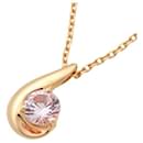 4℃ Colar Feminino - Pedra Rosa em K18 Ouro Rosa - Design Simples em Excelente Estado - & Other Stories