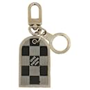 Louis Vuitton Damier Metal Bag Charm Keyring M65770 in Very Good Condition