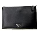 Prada Leather Clutch Bag 2NG005 in Great Condition