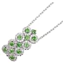 K18WG White Gold Green Garnet 1.34ct Diamond 0.85ct Pendant Necklace in Great Condition - & Other Stories