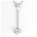 Collier en or blanc K18 18K pour femmes avec zircon cubique, poids total approximatif 5,2 g, 41 cm, d'occasion en excellent état - & Other Stories