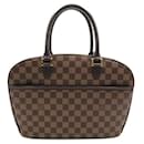 Sac à main en toile Damier Ebene Sarria horizontal N51282 de Louis Vuitton en excellent état