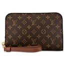 Bolso de mano Louis Vuitton Monogram Orsay M51790 de cuero PVC marrón en excelente estado