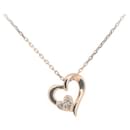 Canal 4℃ Heart Motif Diamond Necklace in K10 Pink Gold for Women  in Great Condition - & Other Stories