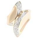 PT900 Platinum K18 Yellow Gold Diamond Ring in Excellent Condition - & Other Stories