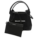 Balenciaga Navy Cabas XS Tote Canvas Shoulder Bag 3903462HH3N1000 in Great Condition