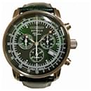 Zeppelin 100th Anniversary Special Edition Japan Chronographe Alarme SS pour hommes/Montre en cuir vert (Occasion) En excellent état - & Other Stories