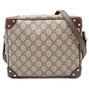 Gucci GG Supreme Trunk Umhängetasche aus Canvas 626363 in sehr gutem Zustand