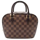 Louis Vuitton Damier Ebene Sarria Mini Canvas Handbag N51286 in Great Condition