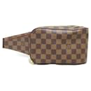 Bolsa de cinto Louis Vuitton Damier Ebene Geronimos em lona N51994 em muito bom estado