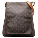 Louis Vuitton Monogram Musette Schultertasche M51256 aus braunem PVC-Leder in sehr gutem Zustand