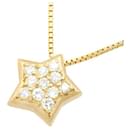 K18YG Necklace with Diamond Melee, Star Motif in Gold for Ladies in Excellent Condition - & Other Stories