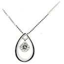 Collier en diamant K18WG 0,161 ct en or blanc en excellent état - & Other Stories