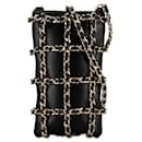 Chanel Leather Coco Mark Chain Phone Case Shoulder Bag AP1161 in Great Condition