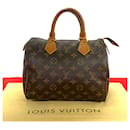 Louis Vuitton Speedy 25 Canvas Handbag M41109 in Very Good Condition