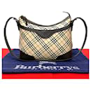 Burberry Nova Check Shoulder Bag  Canvas Shoulder Bag 24375 in Very Good Condition