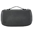 Carteira longa Louis Vuitton Taiga Organizer Atoll NM M30652 em couro preto em muito bom estado