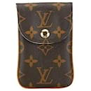 Louis Vuitton Monogram iPhone Case M66546 Brown PVC in Great Condition