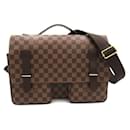 Sac bandoulière en toile Damier Ebene Broadway Louis Vuitton N42270 en très bon état