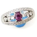 Pre-owned PT900 Platinum Ruby Diamond Ring Size 21 in Great Condition - & Other Stories