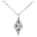 Collier en diamant Ponte Vecchio 0,13 ct K18WG or blanc en excellent état - & Other Stories