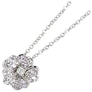 K18WG White Gold Diamond Flower Pendant Necklace in Great Condition - & Other Stories