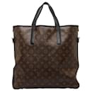 Bolsa tote Louis Vuitton Monogram Macassar Davis M56708 em couro PVC marrom em bom estado