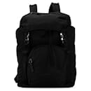 Prada Nylon Rucksack mit dreieckigem Logo-Schild V135 in sehr gutem zustand