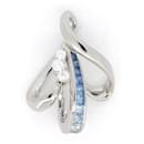 Juné Sapphire Diamond Pendant S0.85 D0.17 K18 White Gold in Great Condition - & Other Stories